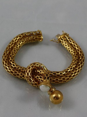 Armband met mabé parel