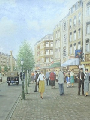 Stadsgezicht door F.L. Corsius
